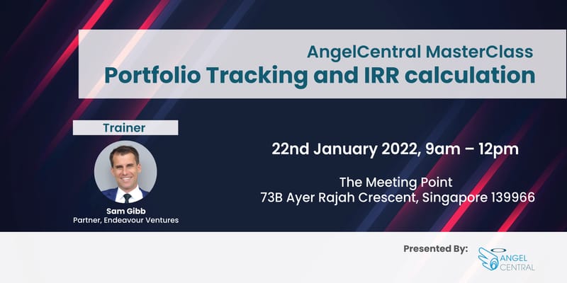 AngelCentral Masterclass Series: Portfolio Tracking and IRR Calculation